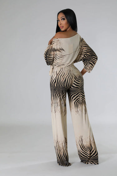 Wide leg jumpsuit with adjustable waist strap