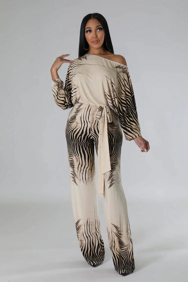 Wild Love Wide Leg Jumpsuit with Square Neckline - elegant jumpsuit for parties and events
