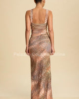 Wild Mirage Animal Print Maxi Dress – Multi - Palazzo Couture Online