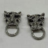 Wild Party Earrings – Crystal Leopard Earrings with Ring Detail for women - fashion jewelry by Palazzo Couture