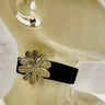 Wild Silver Flower Choker Necklace for women - fashion jewelry by Palazzo Couture