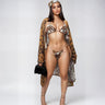 Wild Temptation 4 - Piece Cheetah Luxe Bikini Set - Palazzo Couture Online