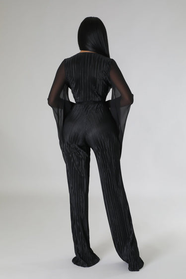 Wine and Dine Jumpsuit (Black) - Palazzo Couture Online