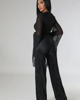 Wine and Dine Jumpsuit (Black) - Palazzo Couture Online