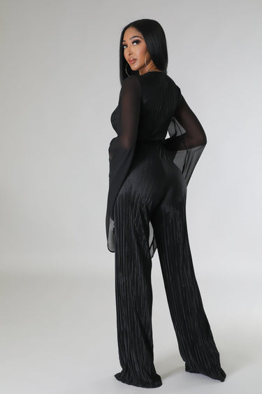 Wine and Dine Jumpsuit (Black) - Palazzo Couture Online