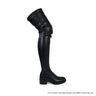 Womens Platform Stretchy Thigh High Boots (Black) - Palazzo Couture Online