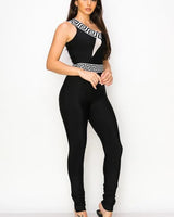 You Are The One Black Jumpsuit – One-Shoulder Bodycon Fit - view 2