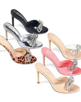Zaha Slip On High Heels  (Leopard) - elegant heels for going out and events