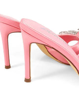 Zaha Slip On High Heels  (Pink) - women's statement party shoes