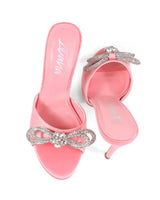 Zaha Slip On High Heels  (Pink) for women - stylish heels by Palazzo Couture
