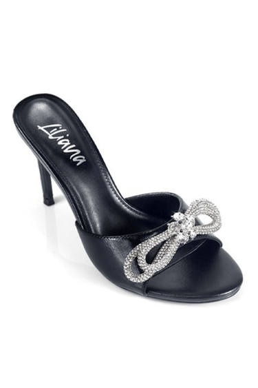 Zaha Slip On High Heels (Black) - Palazzo Couture Online