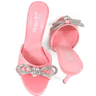 Zaha Slip On High Heels (Pink) - Palazzo Couture Online