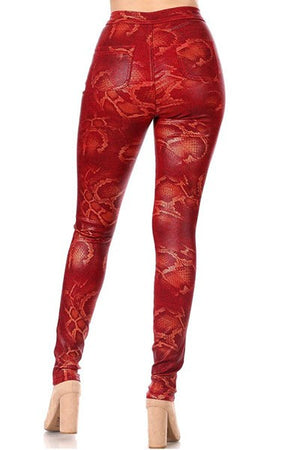 Snakes Out Pants (Red)