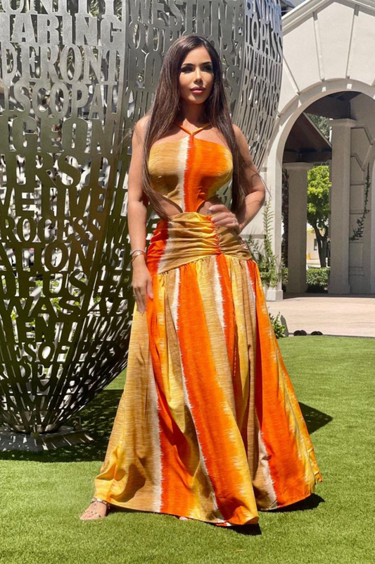 Looking  Amazing  Maxi Dress (Orange)
