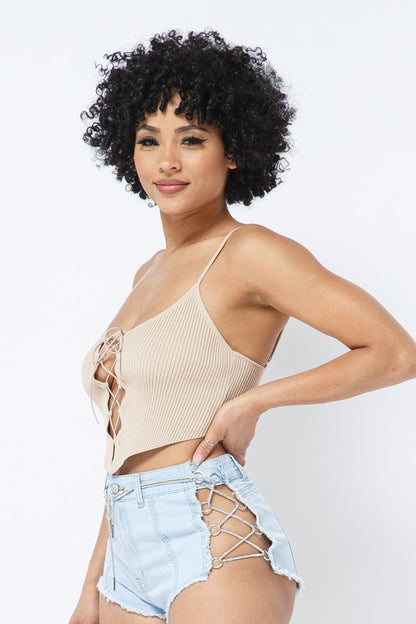 Happy Together Nude Crop Top