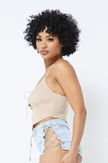 Happy Together Nude Crop Top