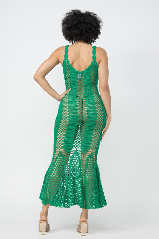Fresh Day Green Cover Up Dress