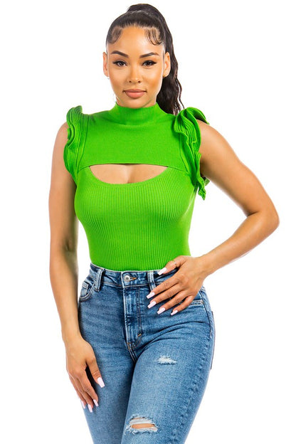 Favorite Girl Green Top