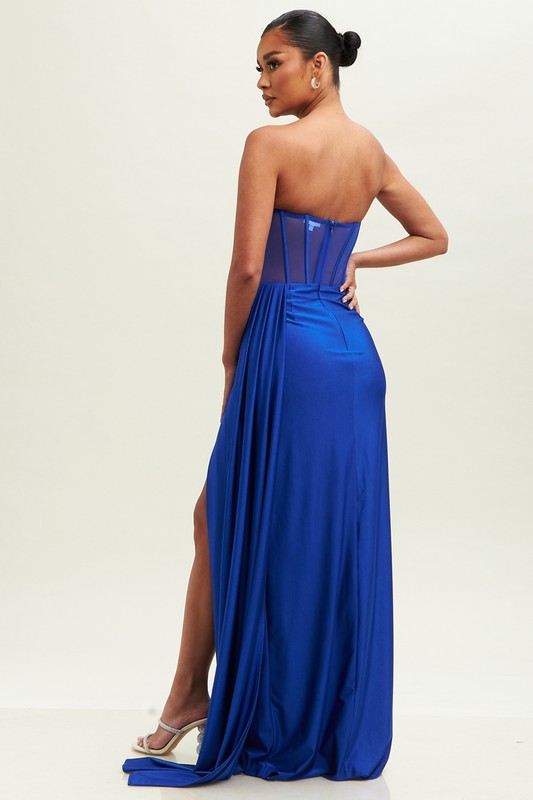 First Impression Maxi Dress ( Royal Blue)