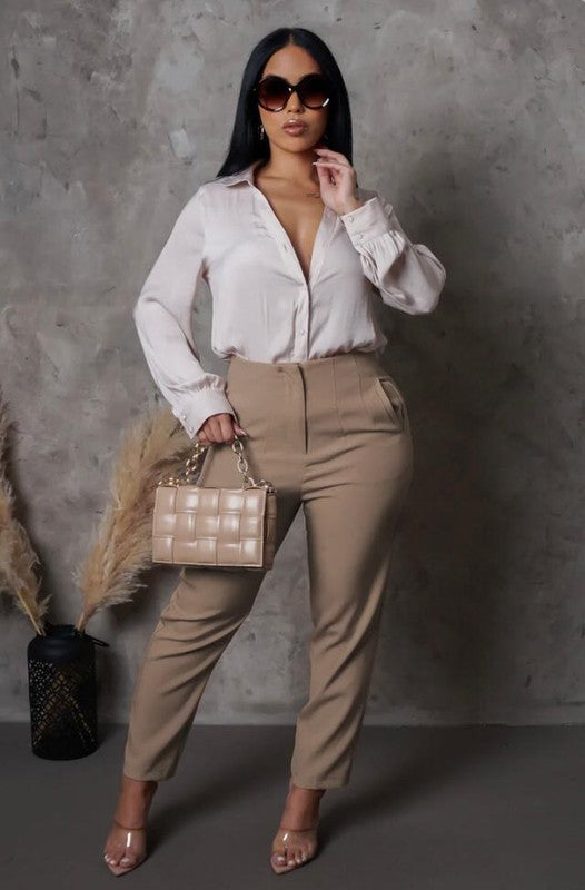 Classy High Waisted Pants – Palazzo Couture Online