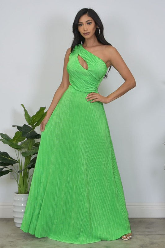 Living Color Maxi Dress ( Apple Green)