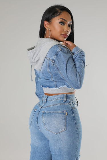 2 of a Kind Denim Jacket - Palazzo Couture Online