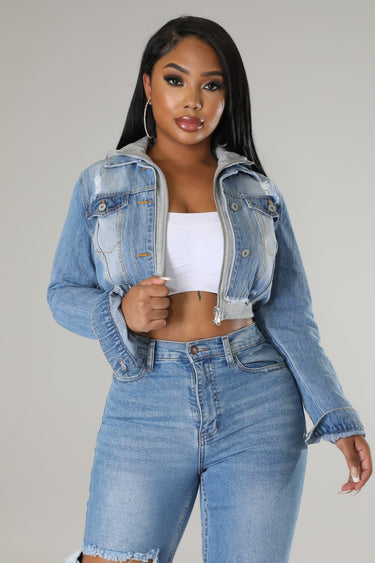 2 of a Kind Denim Jacket - Palazzo Couture Online