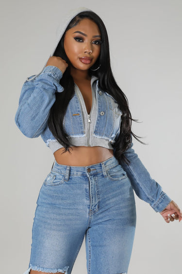 2 of a Kind Denim Jacket - Palazzo Couture Online