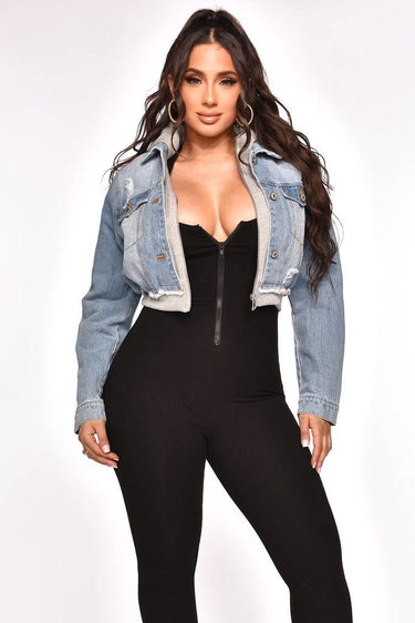 2 of a Kind Denim Jacket - Palazzo Couture Online