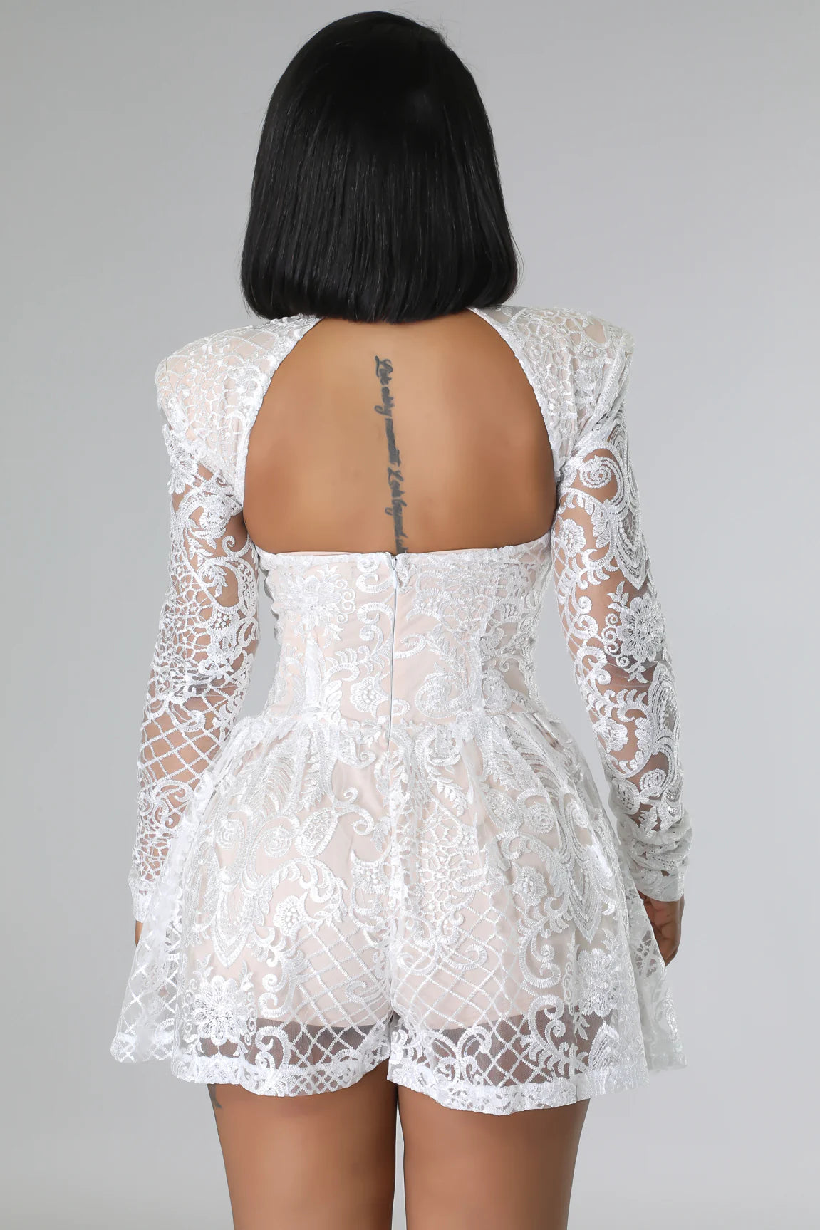 A Classy Moment  Lace Romper