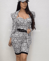 3 PCs My Kind of Girl Romper And Blazer Set - Palazzo Couture Online