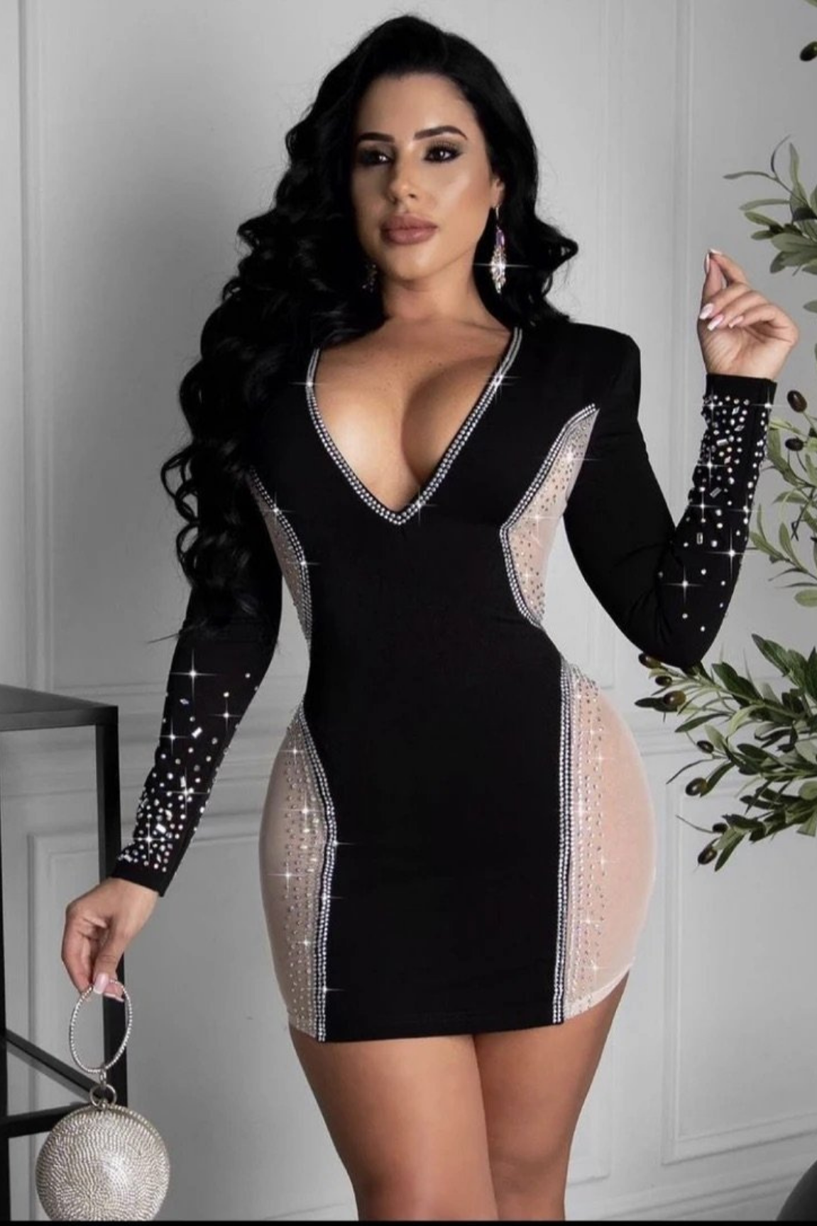Came Here to Party Mini Dress (Black)