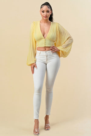 All of Me Yellow Blouse