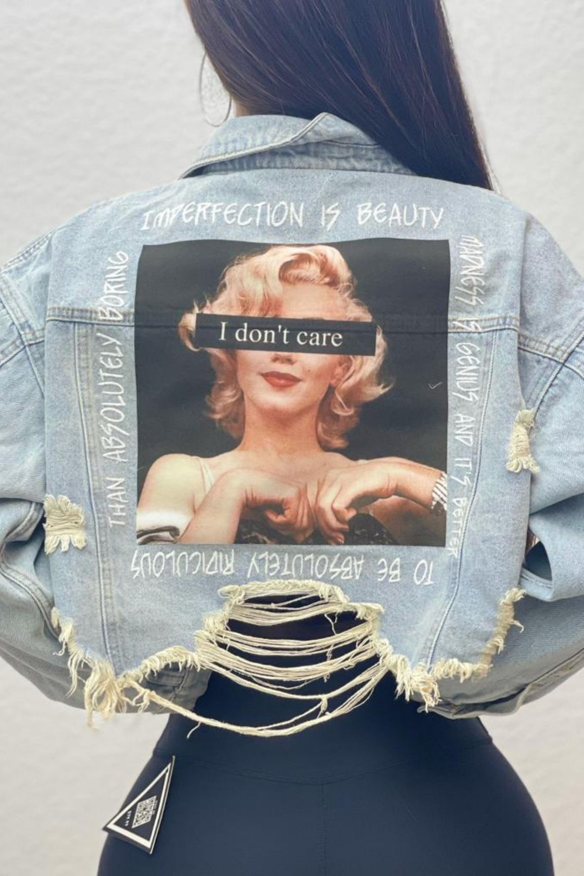 I don’t Care Denim Jacket