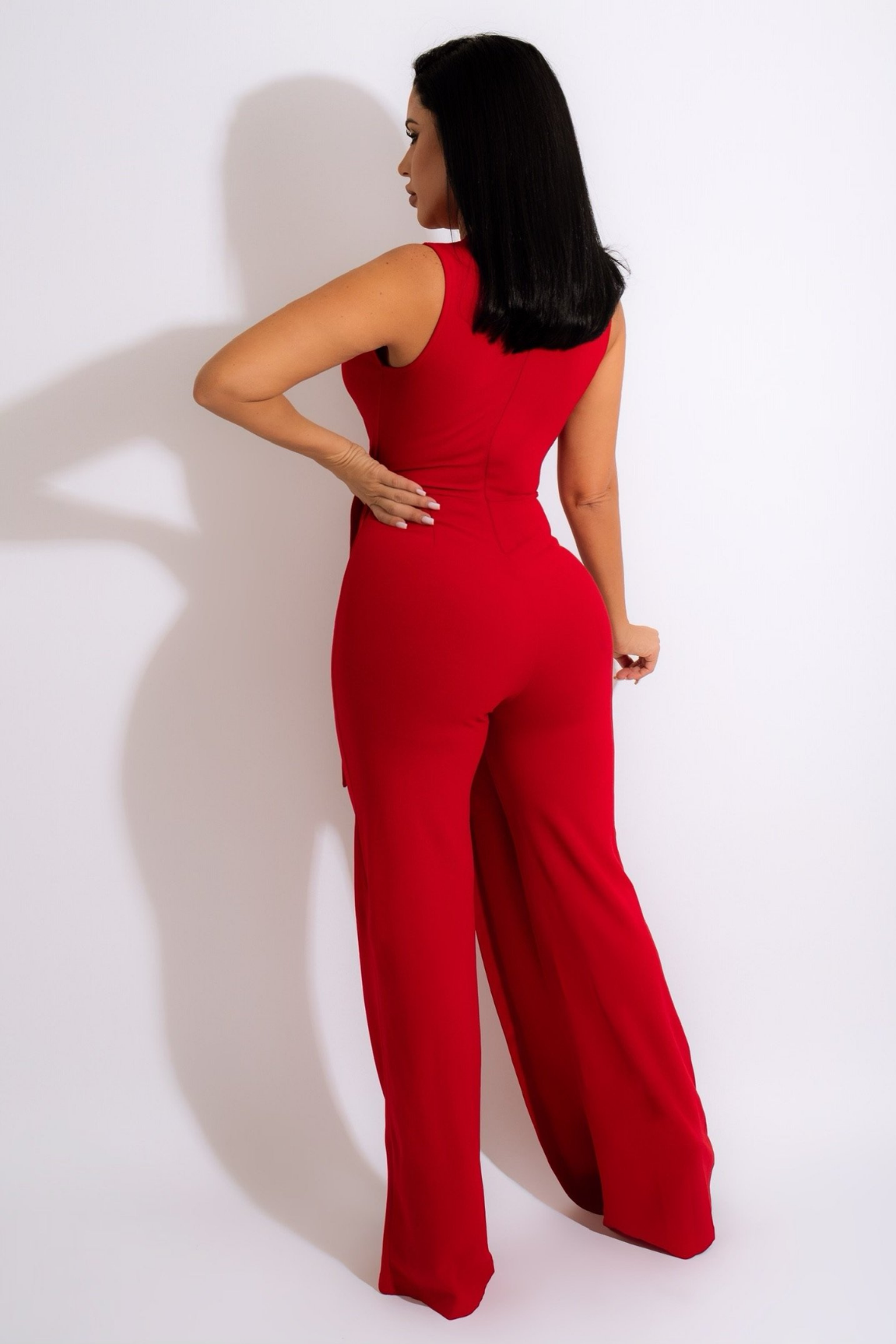 Just My Type Jumpsuit Red