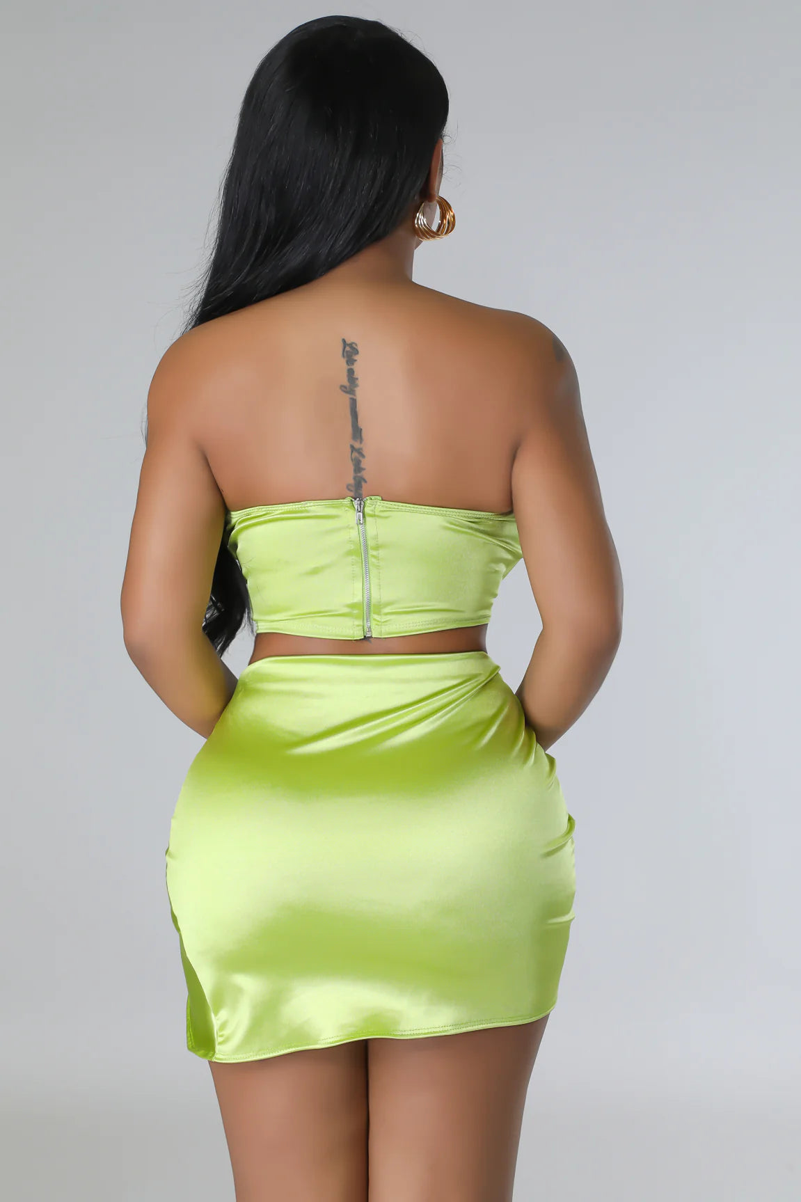 Terella Skirt Set Lime