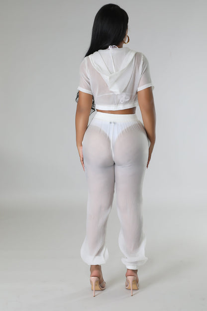Rosaley Pant Set (White)