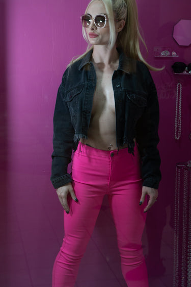 Barbie Skinny Pants (Fuchsia) - Palazzo Couture Online