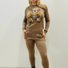 Bearlicious Pant Set (Mocha) - Palazzo Couture Online