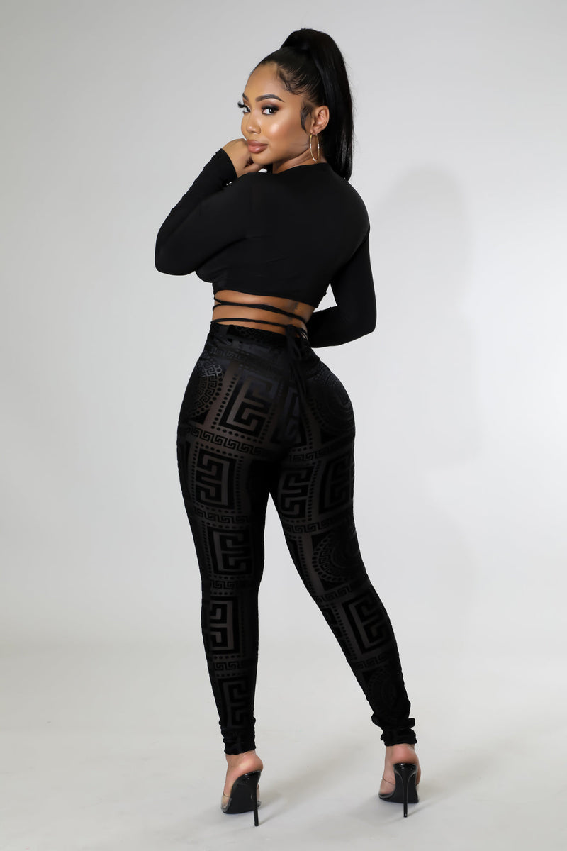 IG Baddie Legging Set Black – Palazzo Couture Online