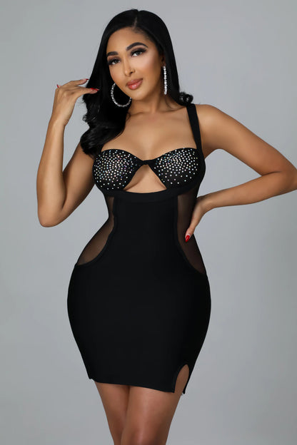 Gessica Mini Dress ( Black)