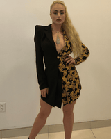 Business Woman Blazer Mini Dress - Palazzo Couture Online