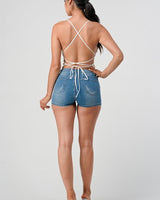 Chic Butterfly Top (white Multi) - Palazzo Couture Online