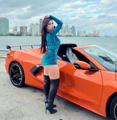 Club Girl Romper Blue - Palazzo Couture Online