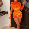 Club Girl Romper (Orange) - Palazzo Couture Online