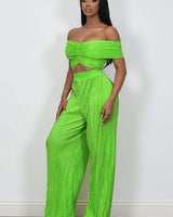 Colorful Life Pant Set (Orange) - Palazzo Couture Online