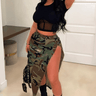 Combat Cutie Skirt - Classic Army Camo - Palazzo Couture Online
