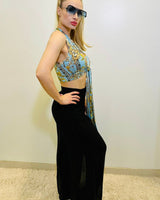 Comodo silky Palazzo Pants (Black) - Palazzo Couture Online