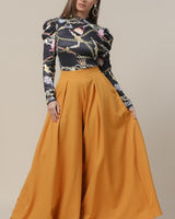 Custom gift chain mix graphic Top - Palazzo Couture Online