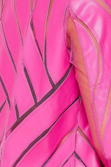 Cut Em' Off Fuchsia Jacket - Palazzo Couture Online